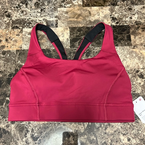 LULULEMON POWER THROUGH BRA POME COLOR NWT - Picture 2 of 6